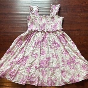 Janie and Jack Floral Purple Kids Dress